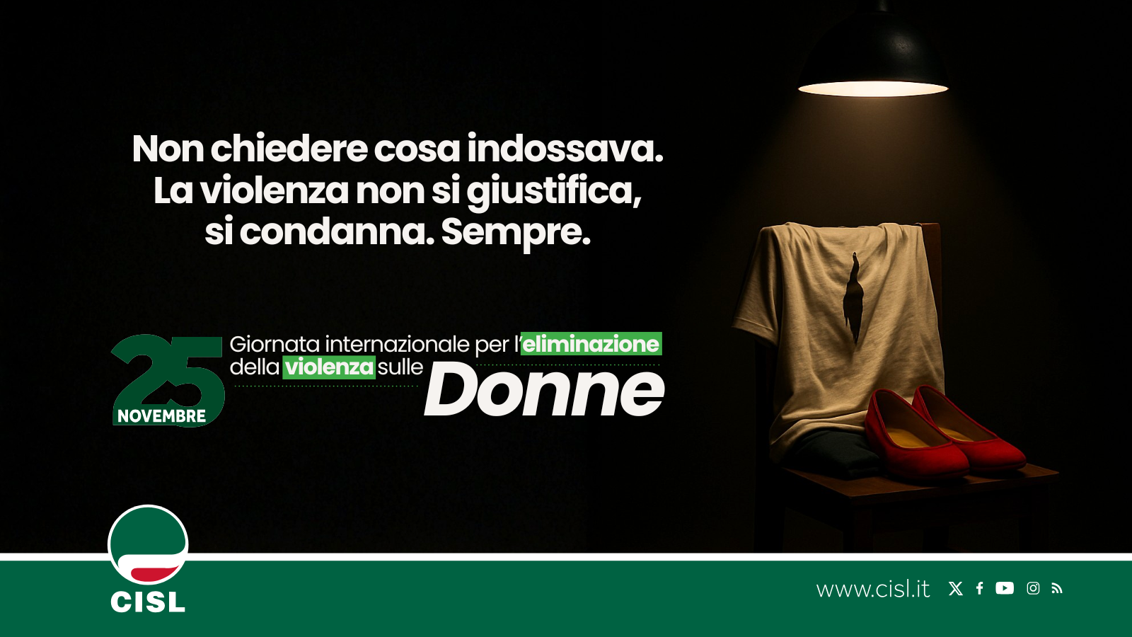 25 novembre Giornata Internazionale per l’eliminazione della violenza sulle donne